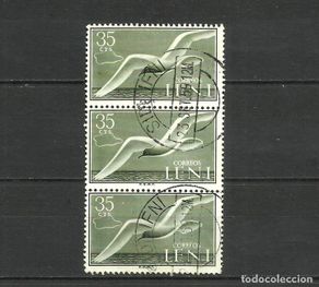 Timbres: España, IFNI, ed.106, tira de 3, matasellos SIDIIFNI